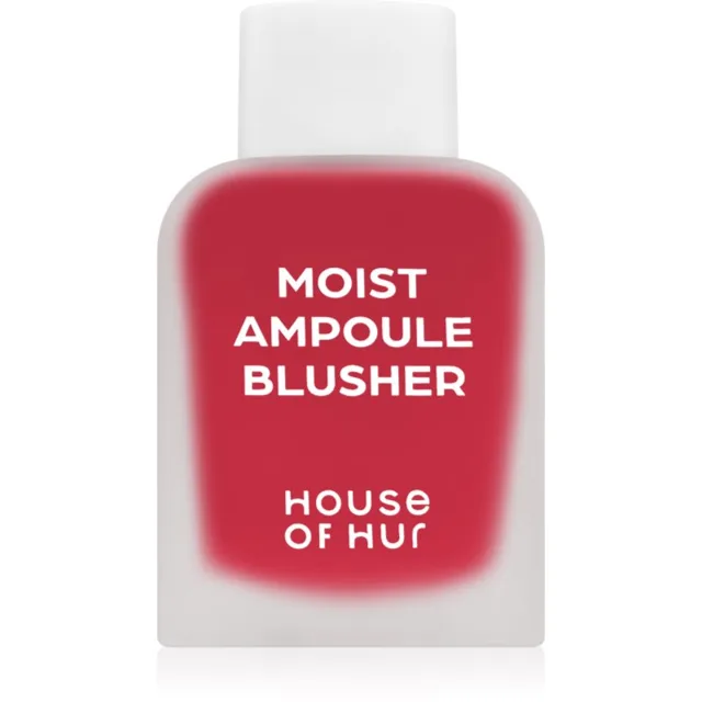House of Hur Moist Ampoule Blusher tekutá tvářenka mini odstín 09 Ruby Red 10 ml