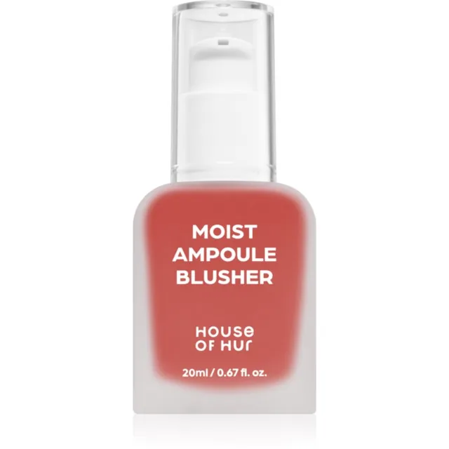 House of Hur Moist Ampoule Blusher tekutá tvářenka odstín 05 Peach Coral 20 ml