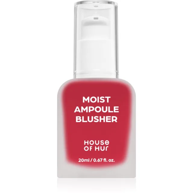 House of Hur Moist Ampoule Blusher tekutá tvářenka odstín 09 Ruby Red 20 ml