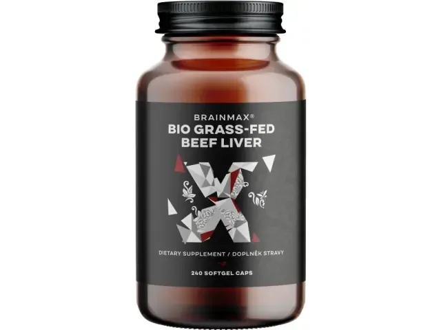 Hovězí játra - Grass-Fed Beef liver 240 kapslí