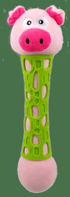 Hračka BeFun pro štěňata TPR+plyš prase 38cm