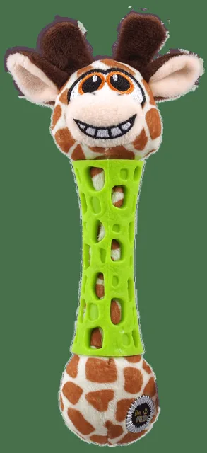 Hračka BeFun pro štěňata TPR+plyš žirafa 17cm