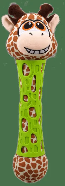 Hračka BeFun pro štěňata TPR+plyš žirafa 39cm