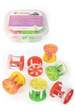 Hračka box válec s rolničkou 4cm/7ks