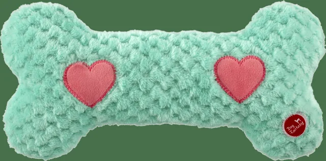 Hračka Dog Fantasy Cuddle kost nahřívací tyrkysová 30 cm