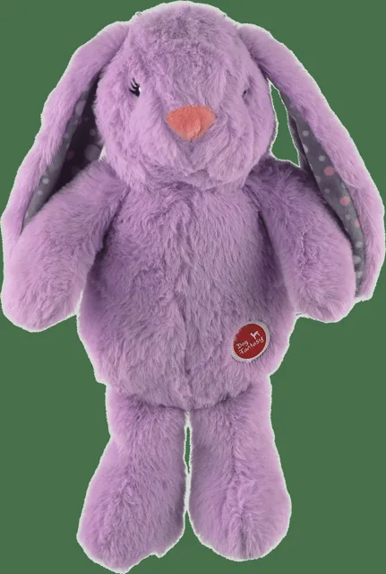 Hračka Dog Fantasy Cuddle zajíček s tlukoucím srdcem fialový 29 cm