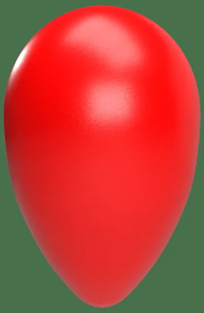 Hračka Dog Fantasy Eggy ball tvar vejce L červená
