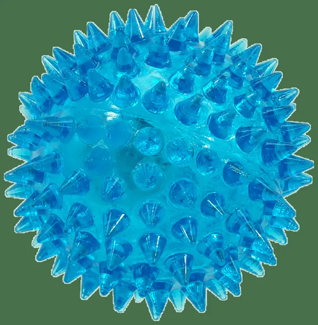 Hračka Dog Fantasy míček LED modrá 6cm