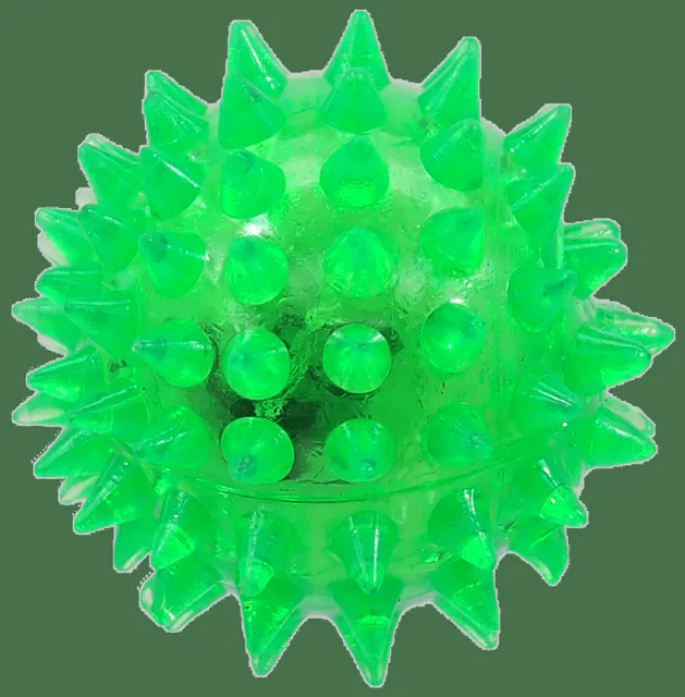 Hračka Dog Fantasy míček LED zelená 5cm