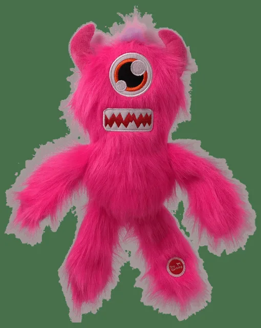 Hračka Dog Fantasy Monsters chlupaté strašidlo 35cm růžové
