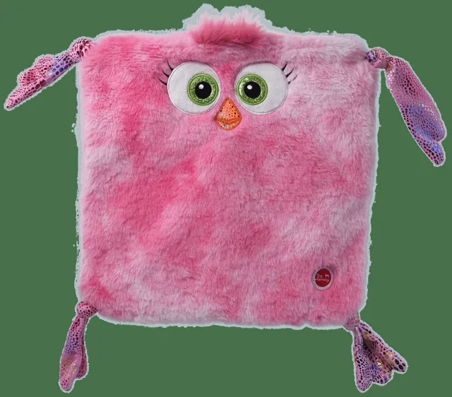 Hračka Dog Fantasy Monsters šustící kuře čtvercové 28cm růžové