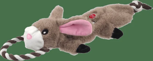 Hračka Dog Fantasy Skinneeez Králík s provazem 57 cm