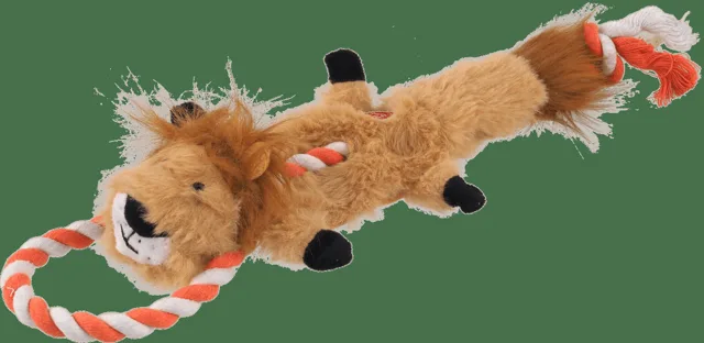 Hračka Dog Fantasy Skinneeez Lev s provazem 35 cm