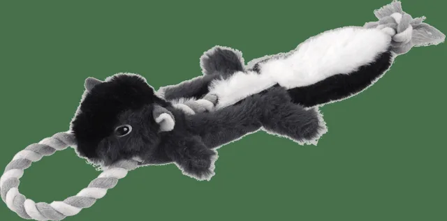 Hračka Dog Fantasy Skinneeez Skunk s provazem 35 cm