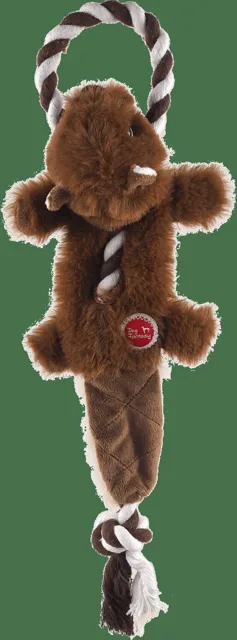 Hračka Dog Fantasy Skinneeez Veverka s provazem 35 cm