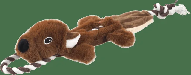 Hračka Dog Fantasy Skinneeez Veverka s provazem 57 cm