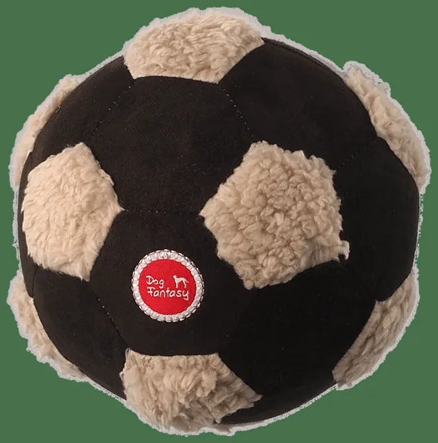 Hračka Dog Fantasy Snuggle míč s pískátkem mix barev 15cm