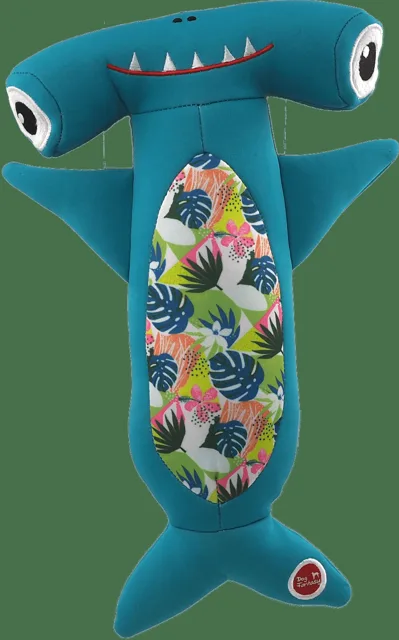 Hračka Dog Fantasy Water Float kladivoun tyrkysová 33cm