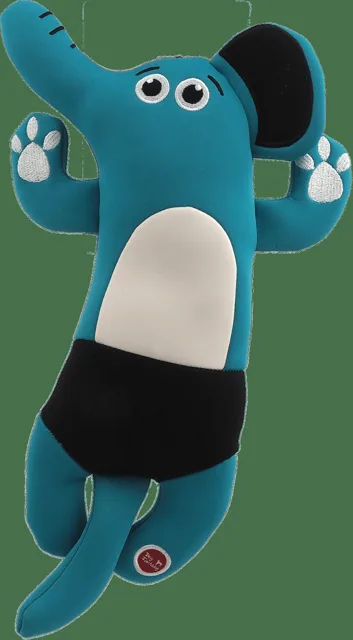Hračka Dog Fantasy Water Float slon tyrkysová 34cm