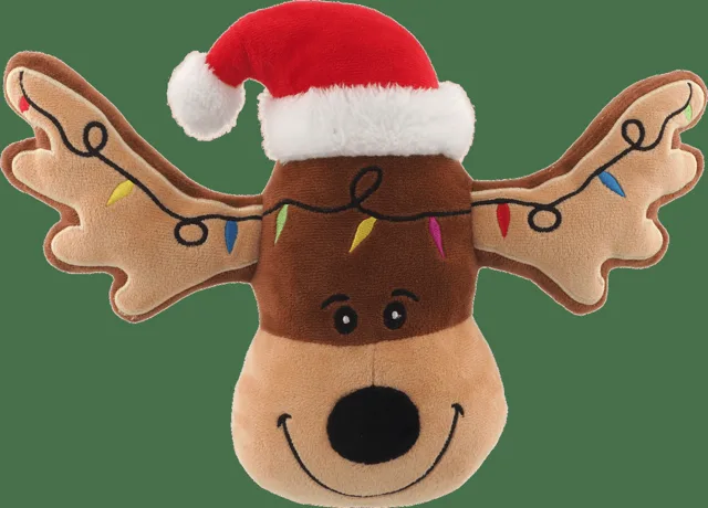 Hračka Dog Fantasy Winter Tale hlava soba pískací 23cm