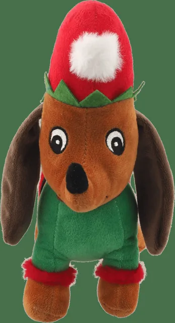 Hračka Dog Fantasy Winter Tale jezevčík pískací 27cm
