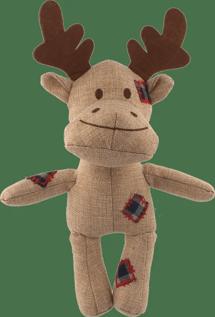 Hračka Dog Fantasy Winter Tale pískací sob z juty 30cm