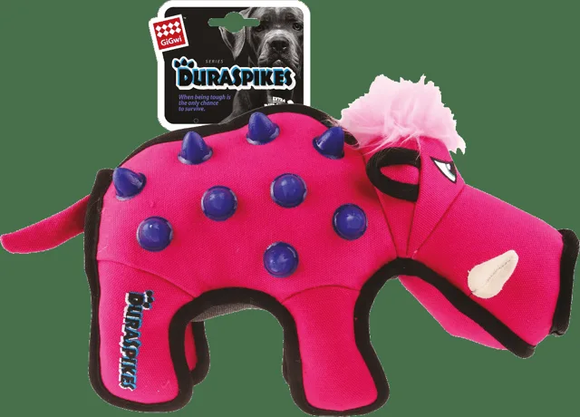 Hračka GiGwi Duraspikes divočák růžový
