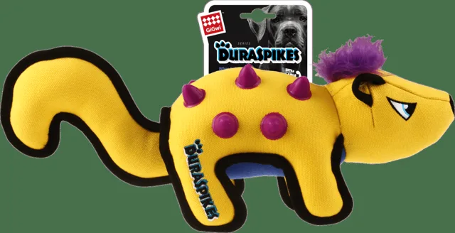 Hračka GiGwi Duraspikes mýval žlutý