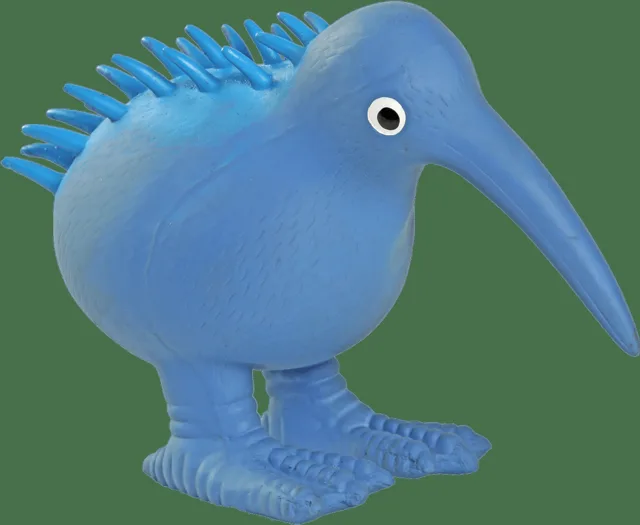 Hračka Kiwi Walker latex kiwi pískací modrá 13,5cm