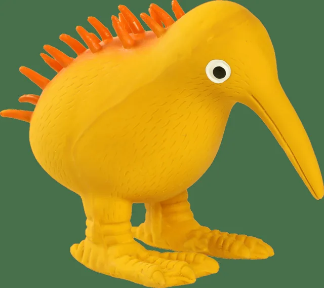Hračka KIWI WALKER latex kiwi pískací oranžová 11,5cm
