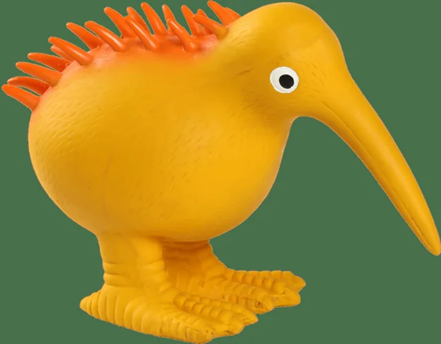 Hračka Kiwi Walker latex kiwi pískací oranžová 8,5cm