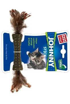 Hračka kočka Gigwi Johnny Stick catnip s peříčky