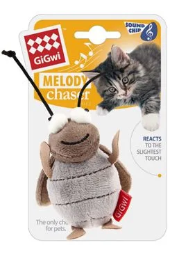 Hračka kočka Gigwi Melody cvrček se zvukovým čipem