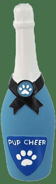 Hračka láhev sektu latex se zvukem 16,5cm modrá