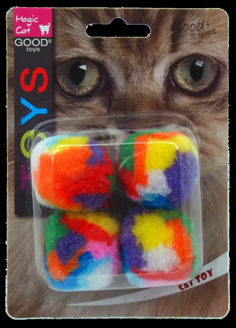 Hračka Magic Cat míček 3,75cm 4ks
