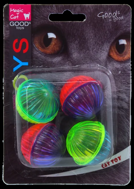 Hračka MAGIC CAT míček lesklý plastový chrastící 3,75cm