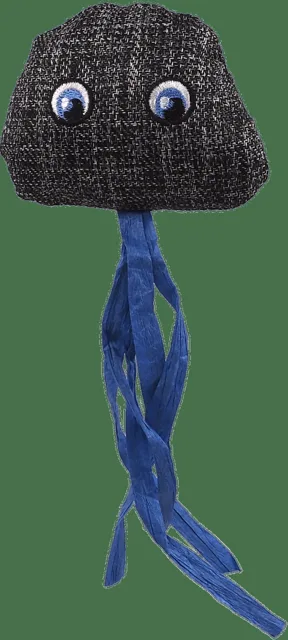 Hračka Magic Cat Natural Fun medúza s šantou kočičí šedá 8cm