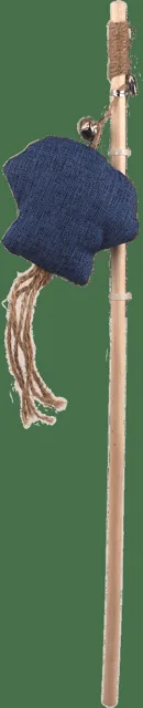 Hračka Magic Cat Natural Fun šidítko medúza s rolničkou a šantou kočičí modrá 40cm