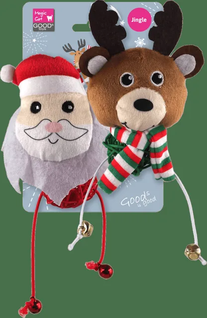 Hračka Magic Cat Winter Tale santa a sob 15cm