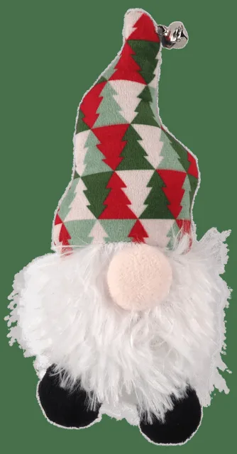 Hračka Magic Cat Winter Tale trpaslík se šantou, čepice zeleno-červená 15cm