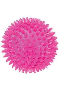 Hračka pes Ball Spike TPR POP 13cm s ostny růž Zolux