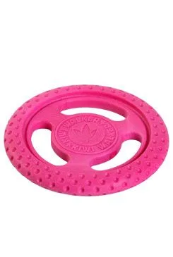 Hračka pes frisbee mini plovoucí z TPR růžová Kiwi