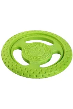 Hračka pes frisbee mini plovoucí z TPR zelená Kiwi