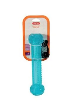 Hračka pes kost TPR POP stick 25cm tyrkys Zolux