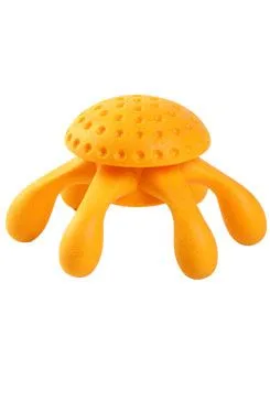 Hračka pes octopus mini plovoucí TPR oranžová Kiwi