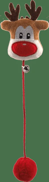 Hračka pro kočky Magic Cat Winter Tale sob s bambulkou a rolničkou 26 cm