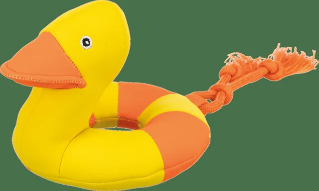 Hračka Trixie Aqua kachna na laně 20 cm/36 cm
