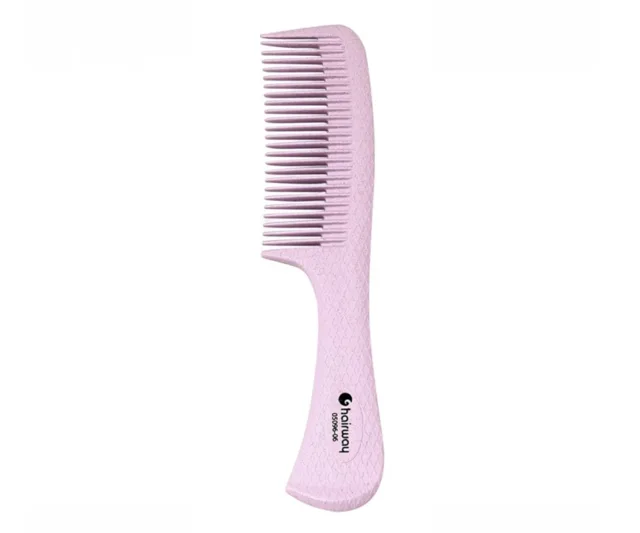 Hřeben na vlasy z organického materiálu Hairway Organica Ecoline - fialový (05096-06)