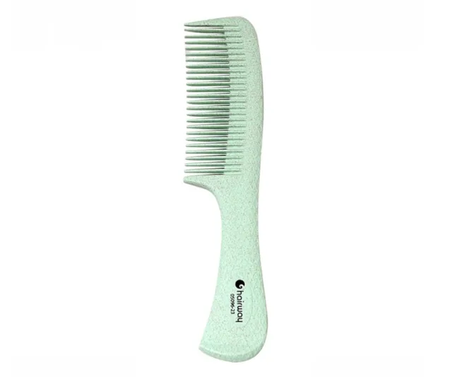 Hřeben na vlasy z organického materiálu Hairway Organica Ecoline - mátově zelený (05096-23)