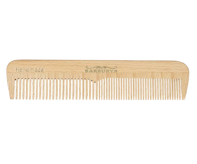 Hřeben z bukového dřeva Sibel Barburys Steamed Beech Wood 03 - 17 x 3,8 cm (8482503)